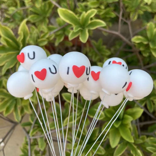 I Love you clay ballon charm