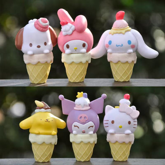Sanrio ice cream figures charm