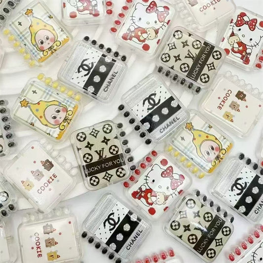 Designer notebook beads charm