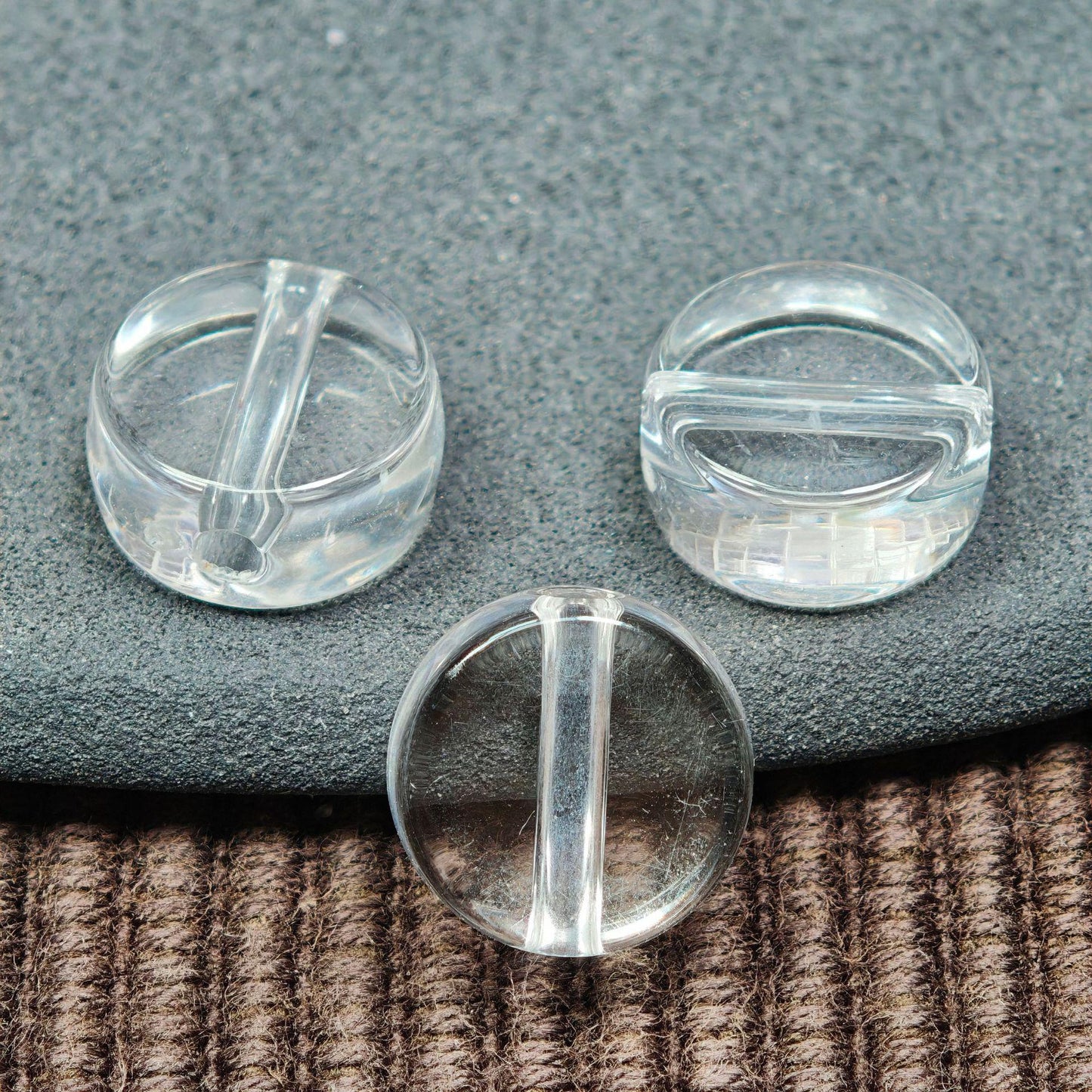 13mm small round beads with transparent base, DIY through-hole beads suitable for stringing pens, round beads for handmade crafts 40pcs