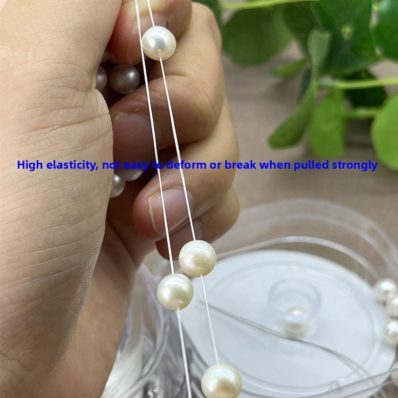 Transparent Nylon Elastic Cord for Bracelet Making invisible Stretch Beading Thread with Storage Box, Wear-Resistant Elastic String for Beads, Pearls, Crystal Bracelets, and Jewelry Making