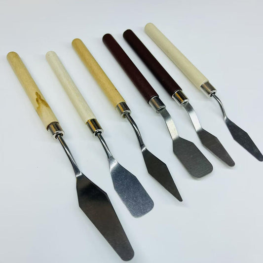 6-Piece Cream Glue Spatula Set