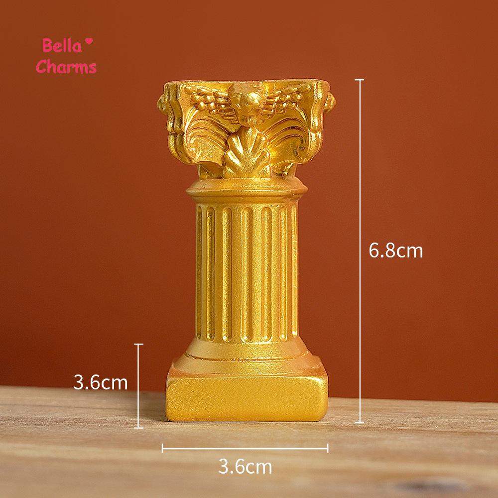 Mini Roman Column Candle Holder – Angel Figurine Toy