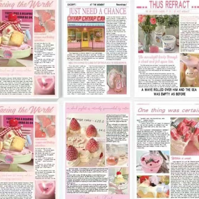 Pink Dessert Cake Paper DIY Decoration, Picture Background