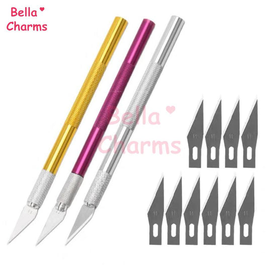 3pcs Precision Craft Knife Tool Set 3pcs +.10 replacement