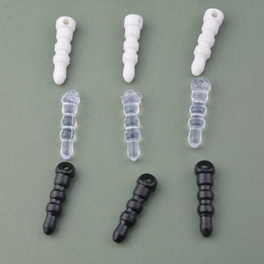Round Perforated Silicone Stoppers, Beads DIY Pendant Accessories