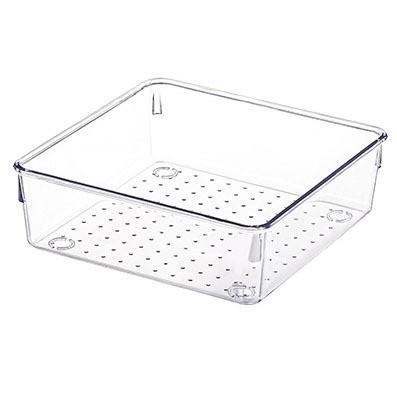 Drawer Organizer Box Set – Multi-Functional Storage Containers for Makeup, Toiletries, and Miscellaneous Items with Dividers - 3pcs 15cm*15cm*5.5cm