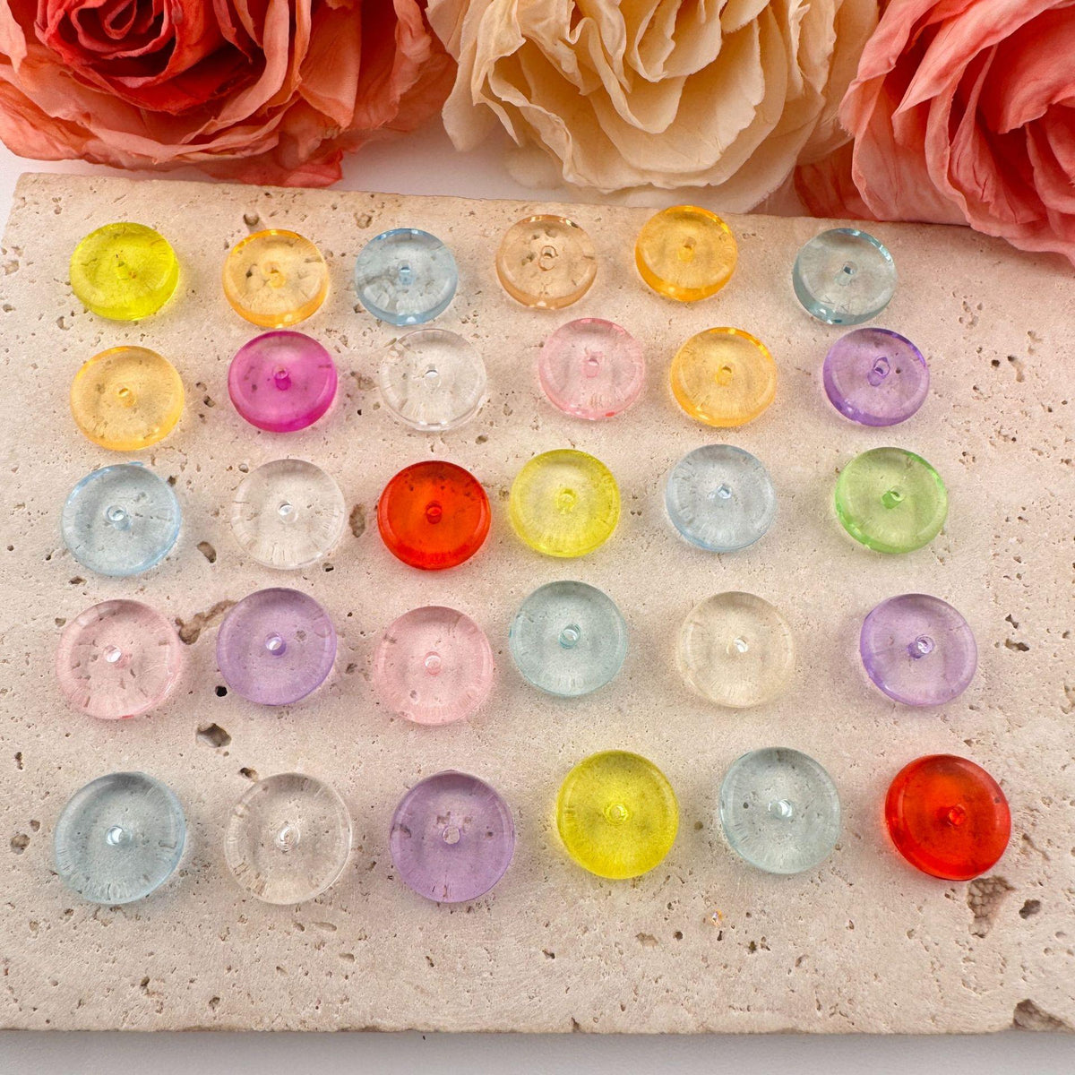 Transparent Mixed-Color (100pcs)