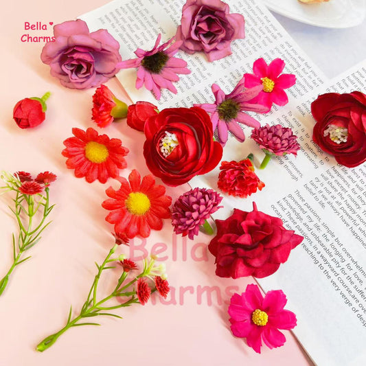Artificial flower charm