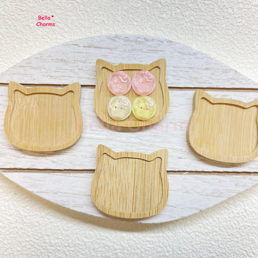 Mini Wood Cat Tray