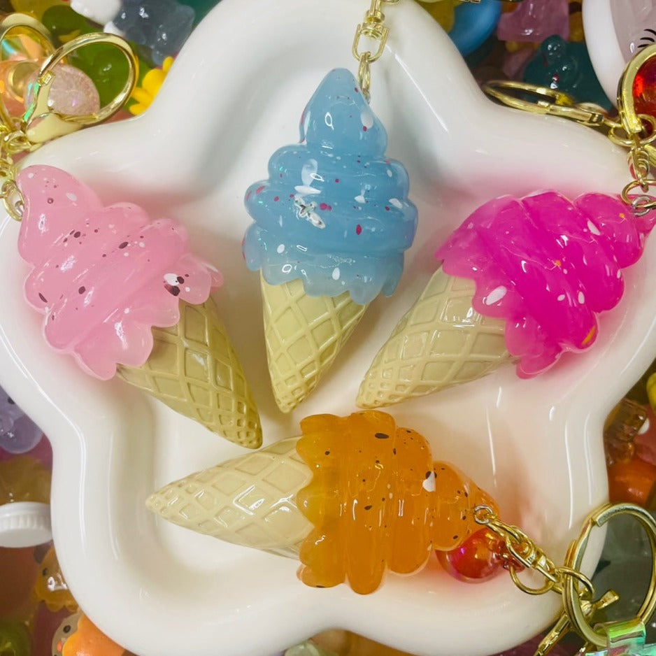 Ice Cream Light Keychain