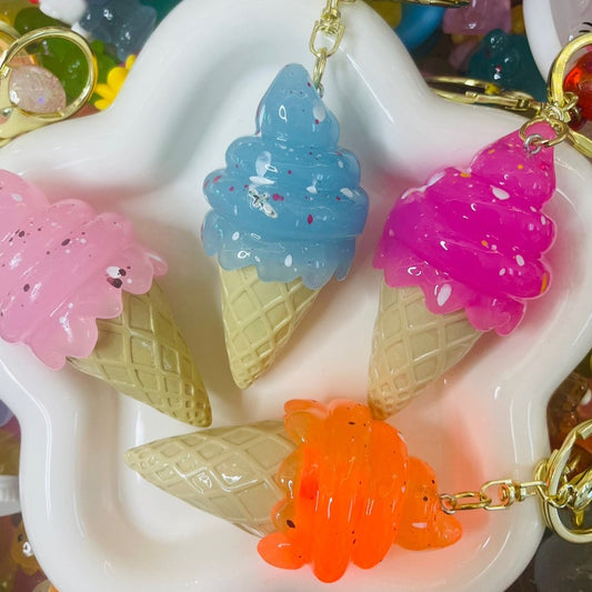 Ice Cream Light Keychain