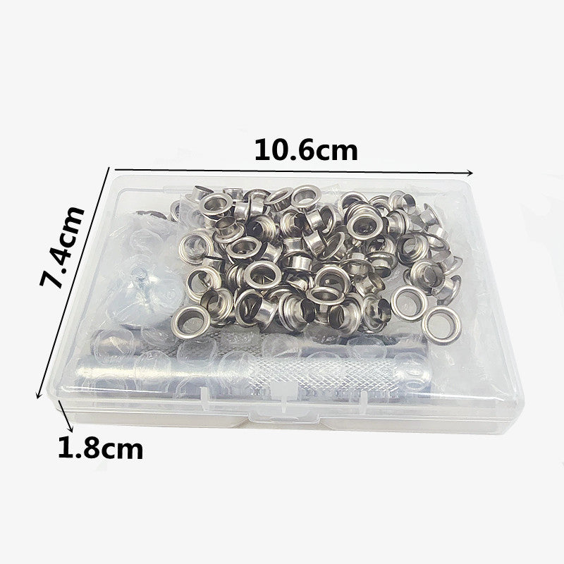 100 Sets Metal Grommet Eyelets Kit