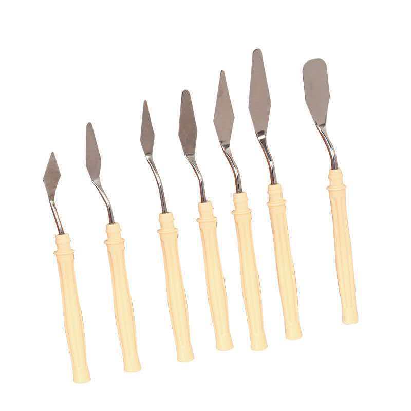 7-Piece Cream Glue Spatula Set