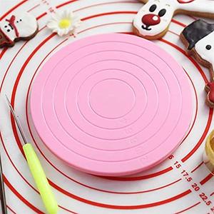 Pink DIY Cookie & Cake Decorating Turntable Stand