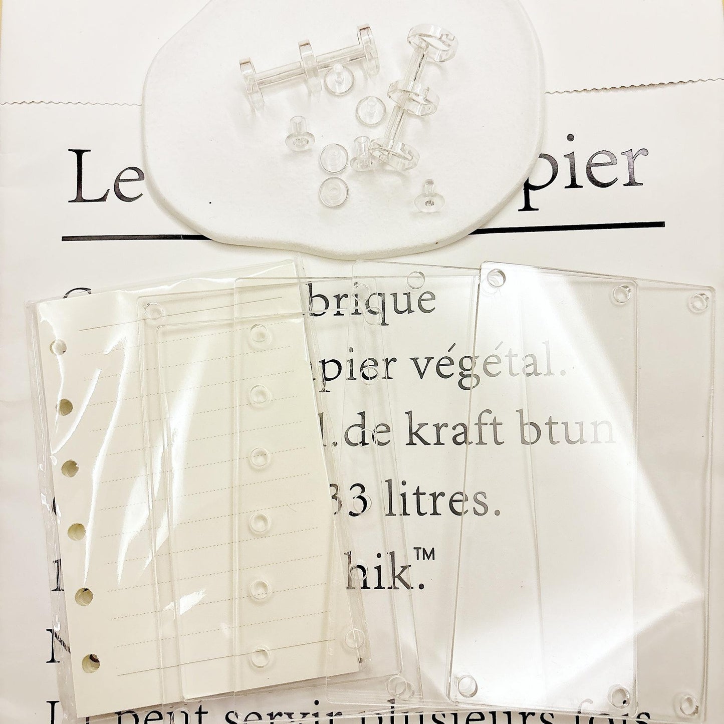 Transparent Acrylic Notebook DIY Notebook A7A5