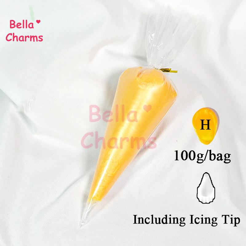 100g Pearl Whipped Cream Glue Bagged DIY Craft Decorative Paste for Custom Phone Cases Nail Art Beauty Projects Soft Creative Embellishment Glue - H