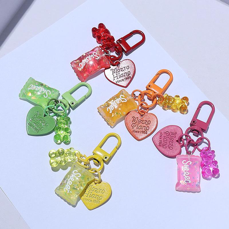 Mixed colors 8pcs [door buckle + bear + candy + he